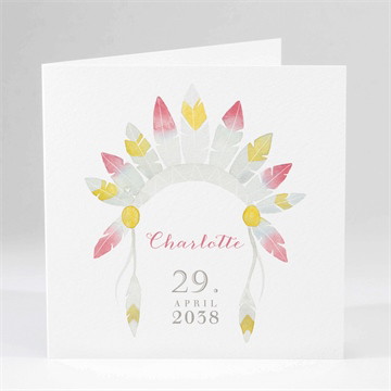 Geburtskarte meine kleine indianerin