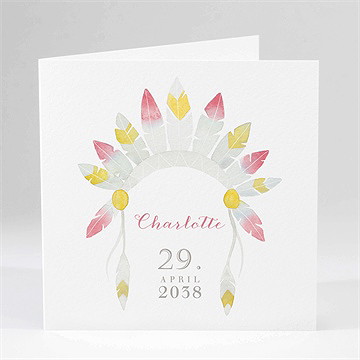 Geburtskarte meine kleine indianerin