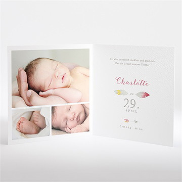 Geburtskarte meine kleine indianerin - Vue 2