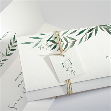 Hochzeitseinladung olivenzweig