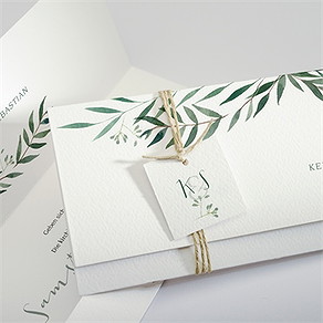 Hochzeitseinladung olivenzweig