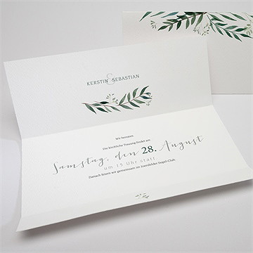 Hochzeitseinladung olivenzweig - Vue 3