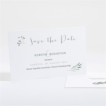 Save The Date Karte Olivenzweig