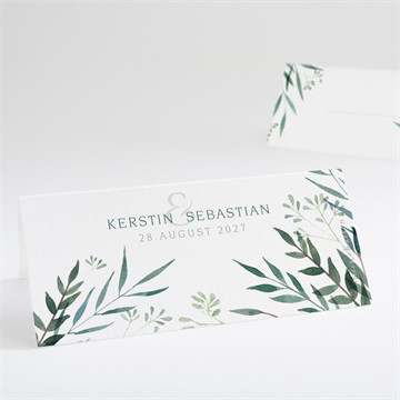 Tischkarte Hochzeit olivenzweig