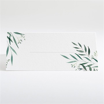 Tischkarte Hochzeit olivenzweig - Tischkarte Rückseite