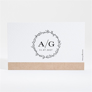 Save the Date Karte schick mit schleife - vue 2