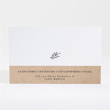 Antwortkarte Hochzeit schick mit schleife - vue 2