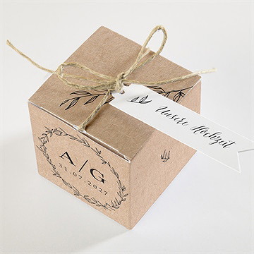 Geschenkbox Hochzeit schick mit schleife - vue 3