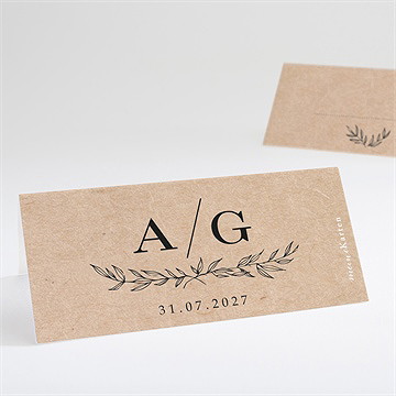 Tischkarte Hochzeit schick mit schleife