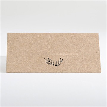 Tischkarte Hochzeit schick mit schleife - Tischkarte Rückseite