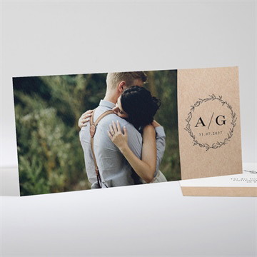 Dankeskarte Hochzeit schick mit schleife