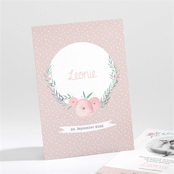 Geburtskarte wilde blüten