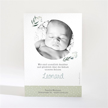 Geburtskarte Ländlich - Sicht 2