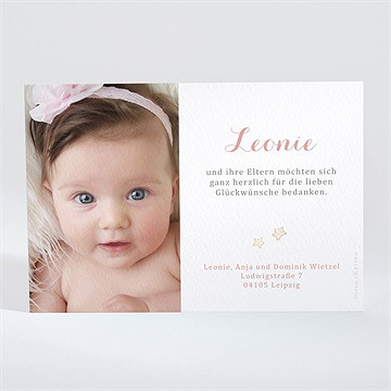 Dankeskarte Geburt Sternenfischer - Vue 2