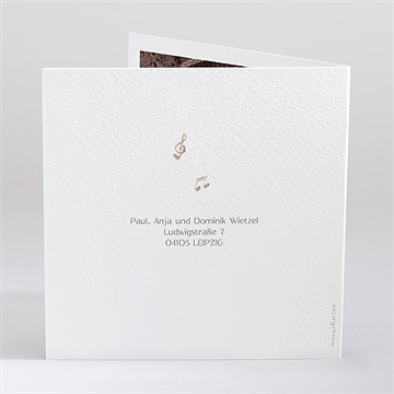 Geburtskarte Die Musikanten - vue 3