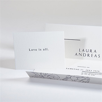 Hochzeitseinladung Pfingstrose - Vue 3