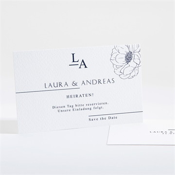 Save the Date Karte pfingstrose