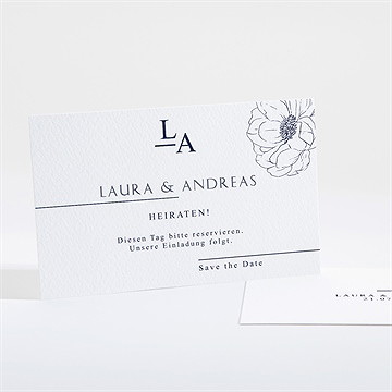 Save The Date Karte Pfingstrose