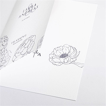 Kirchenheft Hochzeit pfingstrose - vue 2