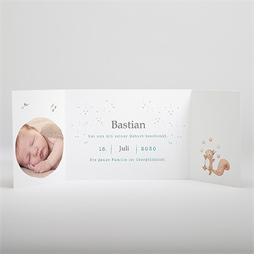 Geburtskarte Süße Musikkapelle - Karte Innen