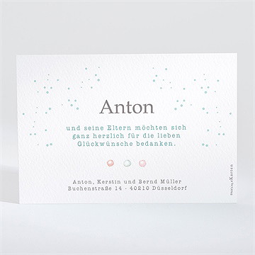 Dankeskarte Geburt Süße Musikkapelle - Vue 2