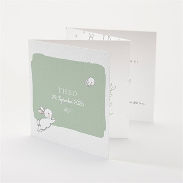 Geburtskarte Häschen hüpf