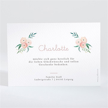 Dankeskarte Geburt Glückshäuschen - Vue 2