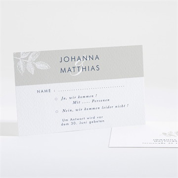 Antwortkarte Hochzeit blühender zweig
