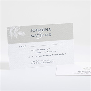 Antwortkarte Hochzeit blühender zweig