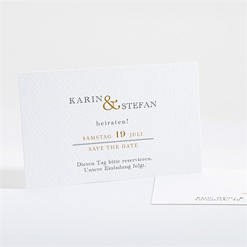 Save the Date Karte eng verbunden