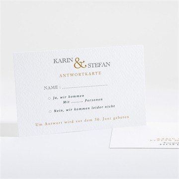 Antwortkarte Hochzeit eng verbunden