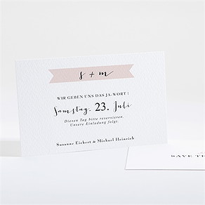 Save the Date Karte reine eleganz