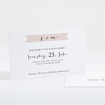 Save The Date Karte Reine Eleganz