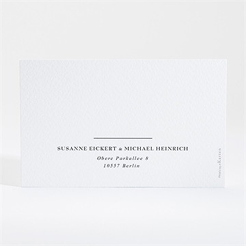 Antwortkarte Hochzeit reine eleganz - Sicht 2
