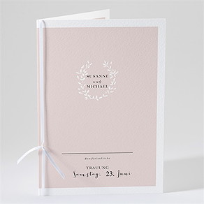 Kirchenheft Hochzeit reine eleganz