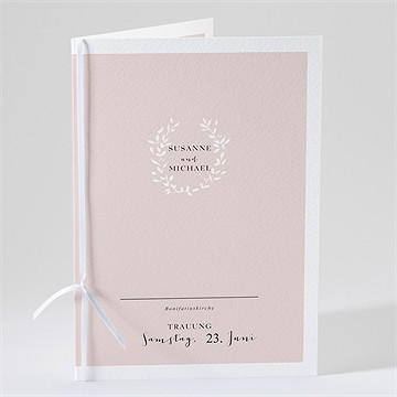 Kirchenheft Hochzeit reine eleganz