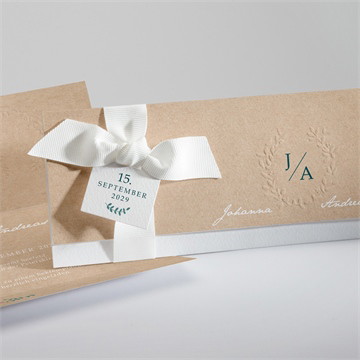 Hochzeitseinladung Wintergrün