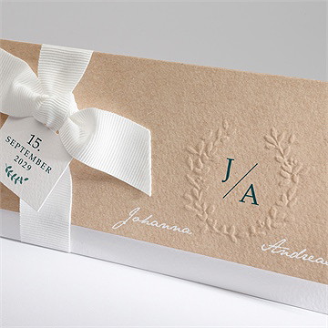 Hochzeitseinladung Wintergrün - vue 2