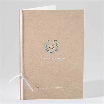 Kirchenheft Hochzeit wintergrün