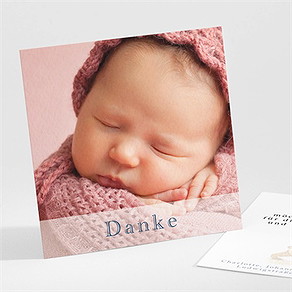 Dankeskarte Geburt kleiner eisbär