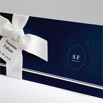 Hochzeitseinladung Schick In Blau - vue 2