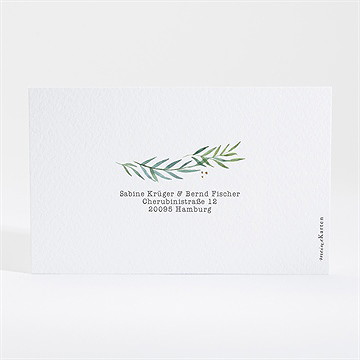 Antwortkarte Hochzeit Zarte Blätterranke - Vue 2