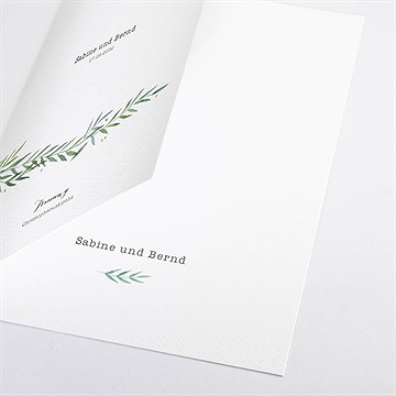 Kirchenheft Hochzeit zarte blätterranke - Vue 2