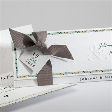 Hochzeitseinladung floraler rahmen