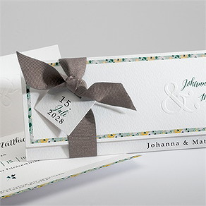 Hochzeitseinladung floraler rahmen