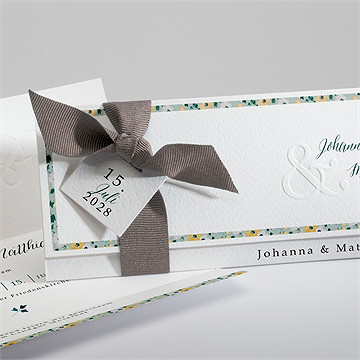 Hochzeitseinladung Floraler Rahmen