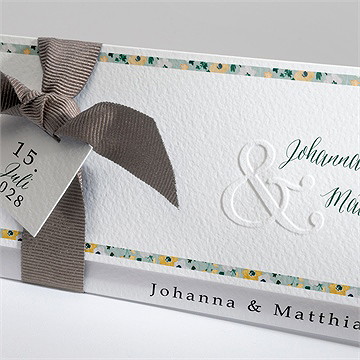 Hochzeitseinladung Floraler Rahmen - Vue 2