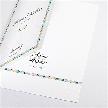 Kirchenheft Hochzeit floraler rahmen - Vue 2