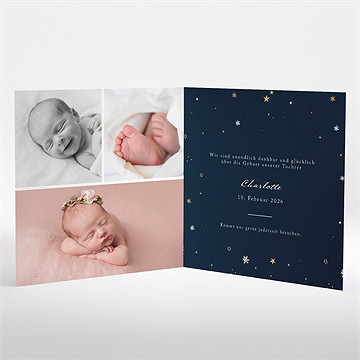 Geburtskarte Unter Den Sternen - Vue 2