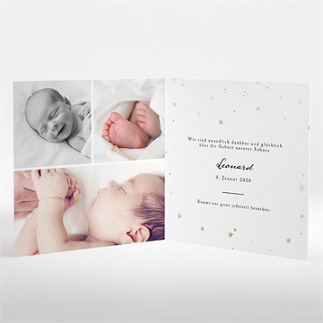 Geburtskarte Unter Dem Sternenhimmel - Vue 2